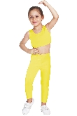 LEGGINS DANZA LYCRA GIALLO BABY